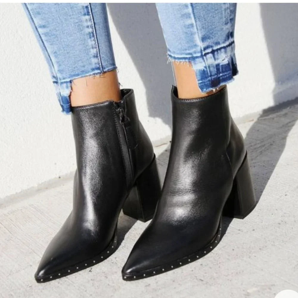 Tony Bianco Bailey Ankle Boot Black 9 - Picture 3 of 8